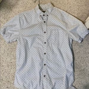 Cotton On white button up shirt with design